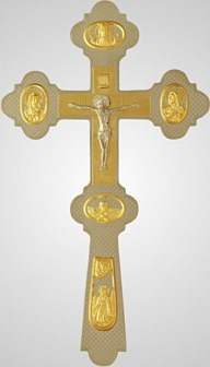 Крест напрестольный сложный малый комбинированный