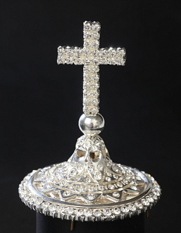 Крест на митру серебро