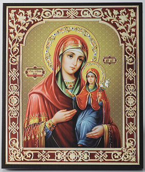 Икона на доске 22х26 объёмная печать, лак Анна Праведная