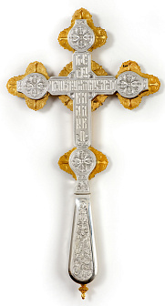 Крест напрестольный №1 рант, литье, филигрань, эмаль, гравировка / золочение / серебро (УИН) Крест напрестольный №1 рант, литье, филигрань, эмаль, гравировка / золочение / серебро (УИН)