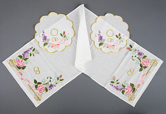 Рушник венчальный вышивка а\м и прихватки №2