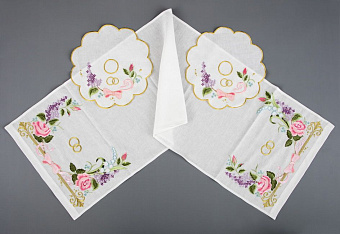 Рушник венчальный вышивка а\м и прихватки №2