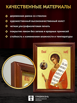 Икона Роман Сладкопевец преподобный с золочением, деревянная рамка со стеклом 15х18х2 см 182