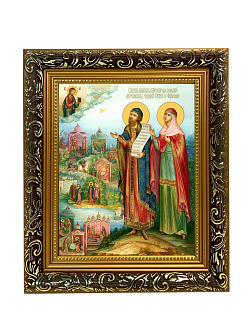 Образ святых Петра и Февронии Муромских, благоверных князя и княгини, чудотворцев, 09084