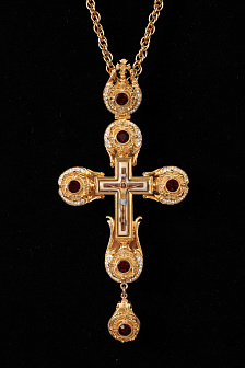 Крест наперсный №65 / золочение / серебро (УИН)