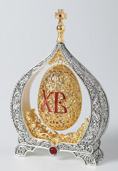 Яйцо пасхальное сувенирное литое №2 золочение