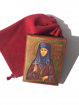 Дорожная икона Святая преподобномученица Ева игумения Чимкентская