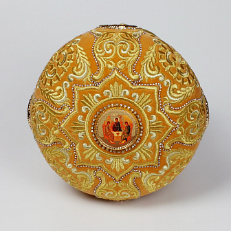 Митра №086 бархат желтый