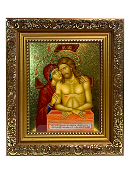 Икона Не рыдай Мене Мати золочение поталь