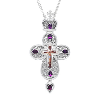 Крест наперсный №141 серебро (УИН) Крест наперсный №141 серебро (УИН)