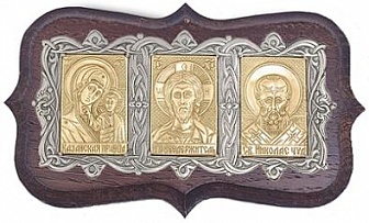 Серебряная дорожная икона 14,46 г