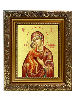 Икона Божией Матери "Феодоровская" с золочением поталью, 03083-УЛ Икона Божией Матери "Феодоровская" с золочением поталью, 03083-УЛ