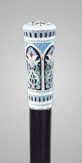 Посох №1 неразборный серебро филигрань, эмаль (УИН)