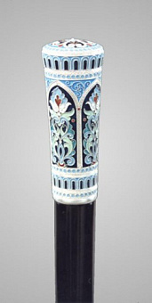 Посох №1 неразборный серебро филигрань, эмаль (УИН)