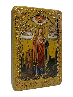 Икона Великомученица Варвара ручной работы