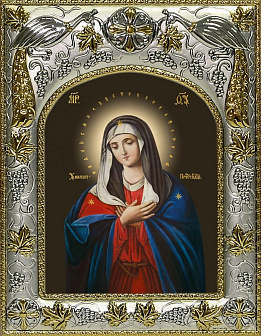 Икона освященная "Божьей Матери Умиление"