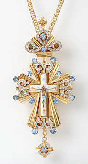 Крест наперсный №76 / золочение / серебро (УИН)