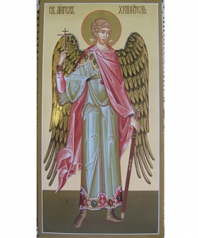 Икона ''Ангел хранитель'', липовая доска, дубовые шпонки, сусальное золото, темпера, подарочная упаковка