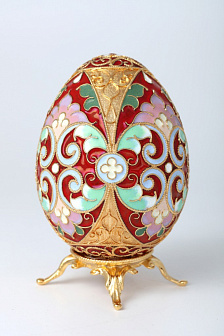 Яйцо пасхальное филигрань, эмаль / золочение