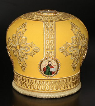 Митра №090 шерсть вышивка а/м  фоторамки в футляре