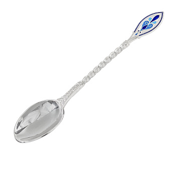 Лжица литьевая малая №17 эмаль серебро (УИН)