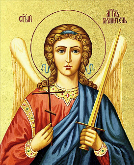 Икона Святого Ангела Хранителя с золочением поталью, 04006-УЛ