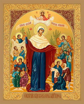 Икона Божией Матери "Всех Скорбящих Радость" с золочением поталью, 03008-УЛ Икона Божией Матери "Всех Скорбящих Радость" с золочением поталью, 03008-УЛ