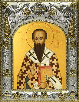 Икона складень Василий Великий и Ангел Хранитель 042