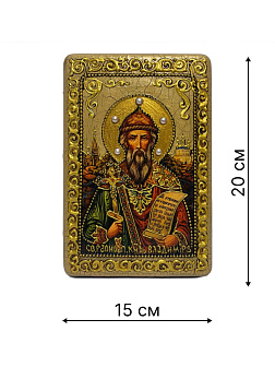 Икона ''Владимир равноапостольный великий князь'' из дуба