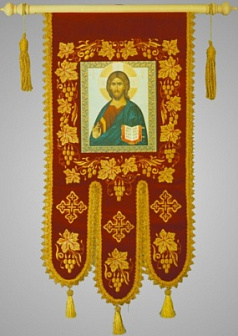 Хоругви средние вышивка гладь+аппликация