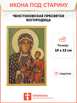 Икона Пресвятой Богородицы Ченстоховская