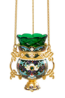 Лампада филигранная №35 эмаль / золочение