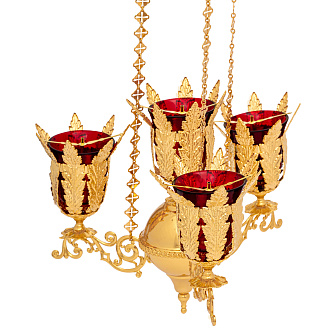 Трехлампадник № 2 золочение