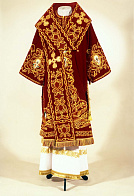 Облачение архиерейское №64 бархат вышивка (гладь) Облачение архиерейское №64 бархат вышивка (гладь)