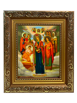 Икона Целительница Божия Матерь золочение поталь 147 Икона Целительница Божия Матерь золочение поталь 147