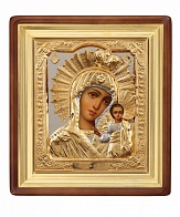 Икона Казанской Божьей матери писаная маслом