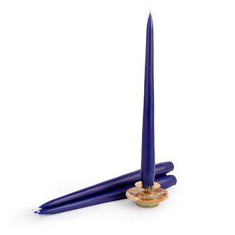 Свеча формовая Античная D20 (25см, 8ч), СИНЯЯ