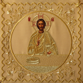 Воздух глазет вышивка а/м 5 л.потир живописные лики