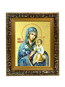 Икона Божией Матери "Неувядаемый Цвет" с золочением поталью, 03048-УЛ Икона Божией Матери "Неувядаемый Цвет" с золочением поталью, 03048-УЛ