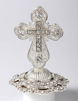 Крест на митру №29 / серебрение