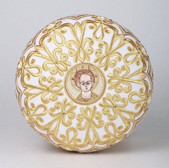 Митра №017 бархат вышитые иконы (9шт) а/м в футляре