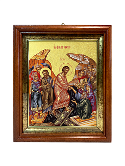 Икона "Воскресения Христова" с золочением поталью, 05005-УЛ