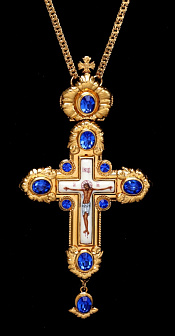 Крест наперсный №128 / золочение