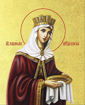 Икона "Елена", св. равноап. царица, с золочением поталью, 10019-УЛ