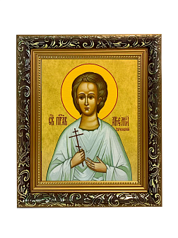 Именная икона Артемий Веркольский Праведный на холсте в киоте 034 Именная икона Артемий Веркольский Праведный на холсте в киоте 034