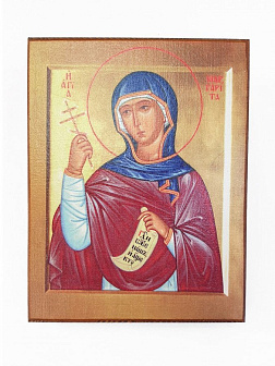 Икона под старину Великомученица Марина (Маргарита) Антиохийская