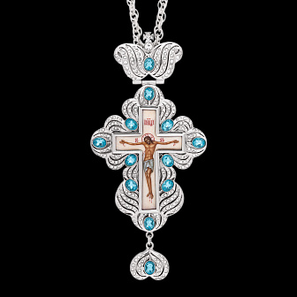 Крест наперсный №13 / серебрение