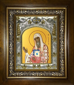 Икона Алексий, в деревяном киоте