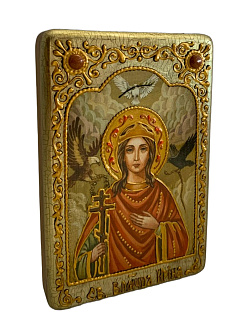 Икона ''Ирина мученица'' из дуба