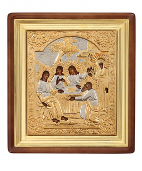 Икона ''Святая Троица'' ручной работы